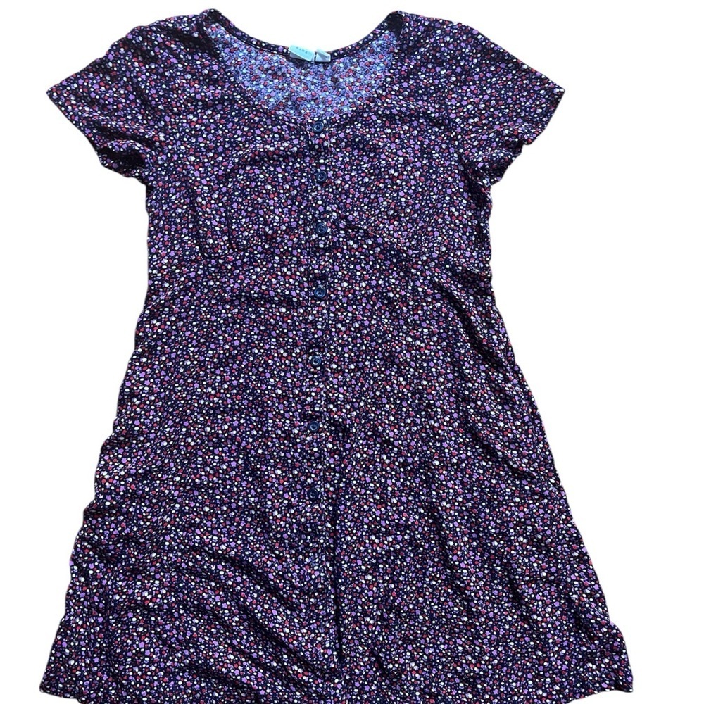 GAP Kids Dress - button front Multicolor Floral dress